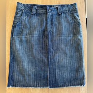 Rogan Pinstriped Denim Skirt Size M